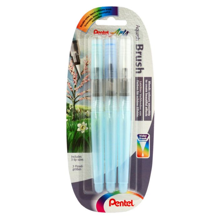 Pentel aquash brush - combi set