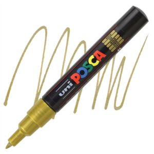 Posca acrylmarker - PC-1MC 0.7mm - 25 goud