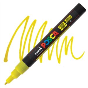 Posca acrylmarker - PC-3M 0.9-1.3mm - 2 glitter geel