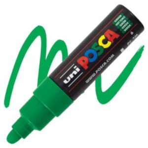 Posca acrylmarker - PC-7M 4.5-5.5mm - 6 donker groen