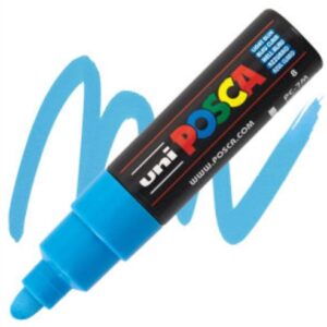 Posca acrylmarker - PC-7M 4.5-5.5mm - 8 lichtblauw