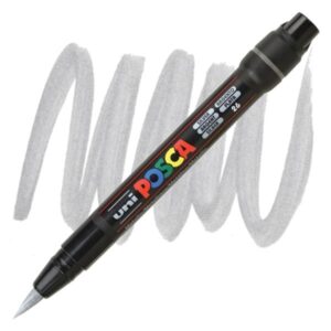 Posca acrylmarker - PCF-350 brush - 26 zilver