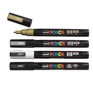 Posca acrylmarker - set 4 PC-3M