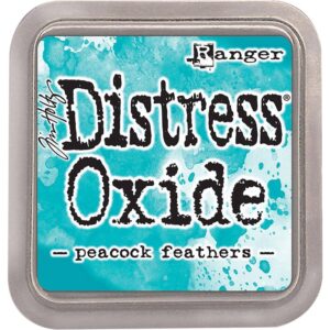 Ranger distress oxide stempelkussen - peacock feathers