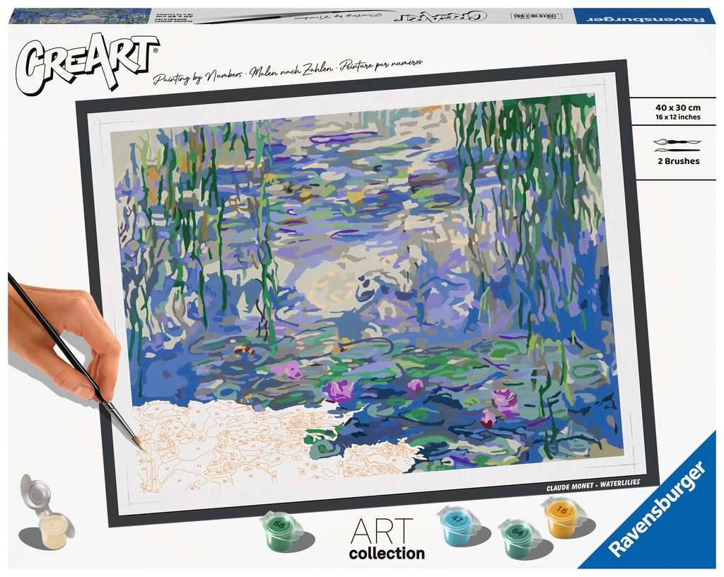 Ravensburger schilder op nummer Art collection - Monet, waterlilies
