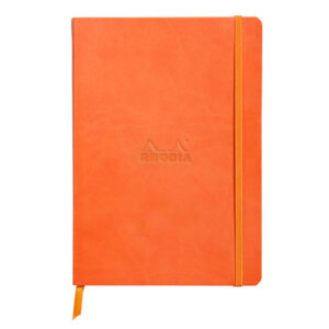 Rhodia rhodiarama dotted - A5 licht oranje