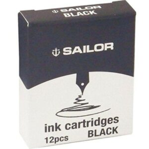 Sailor inktvullingen - zwart 12 stuks