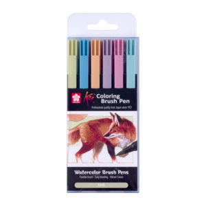 Sakura Koi brushpen - set 6 earth