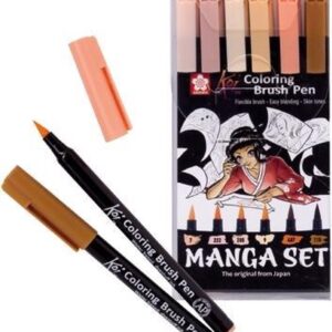 Sakura Koi brushpen - set 6 manga