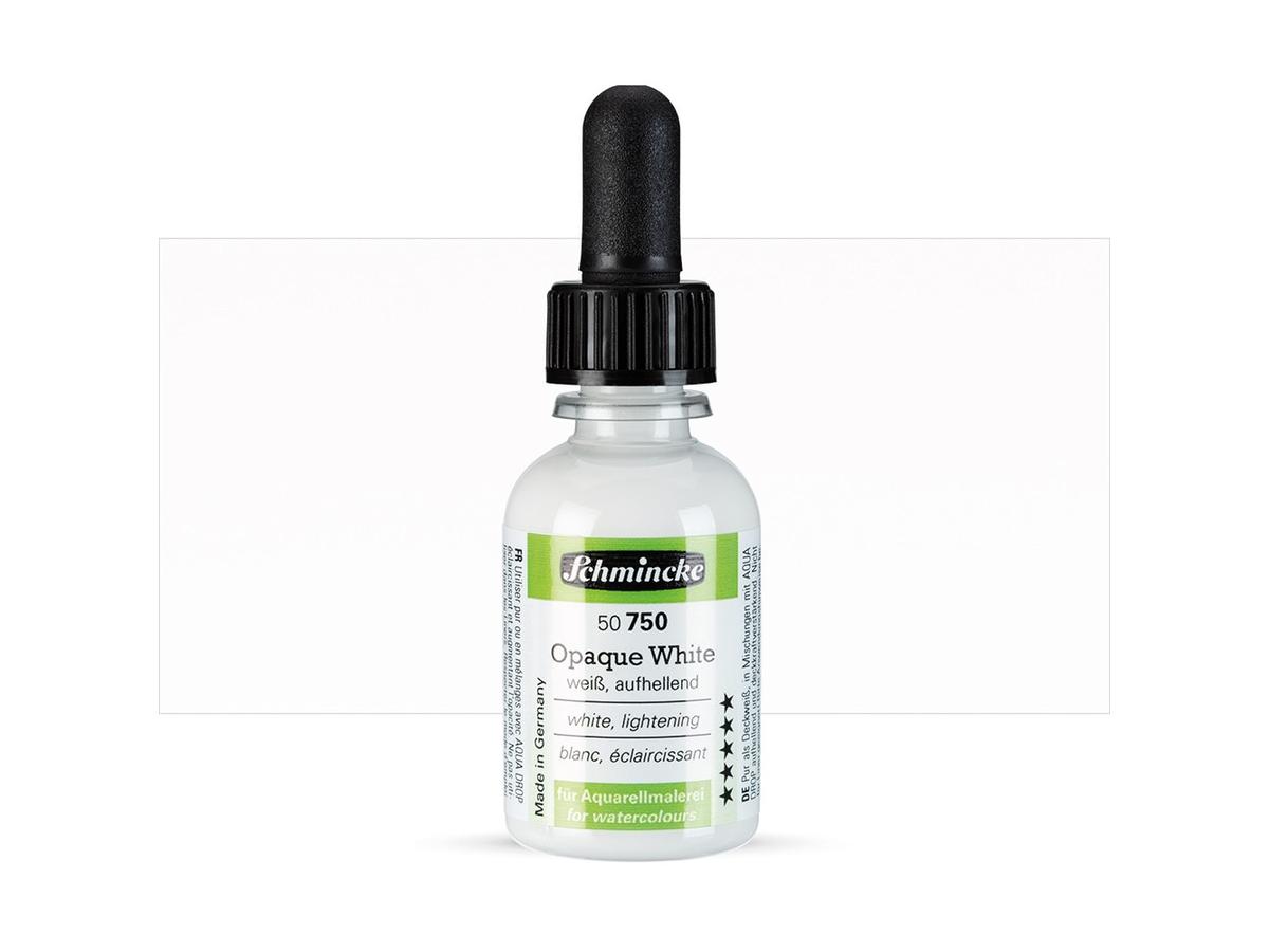 Schmincke aquadrop 30ml - 750 Opaque White