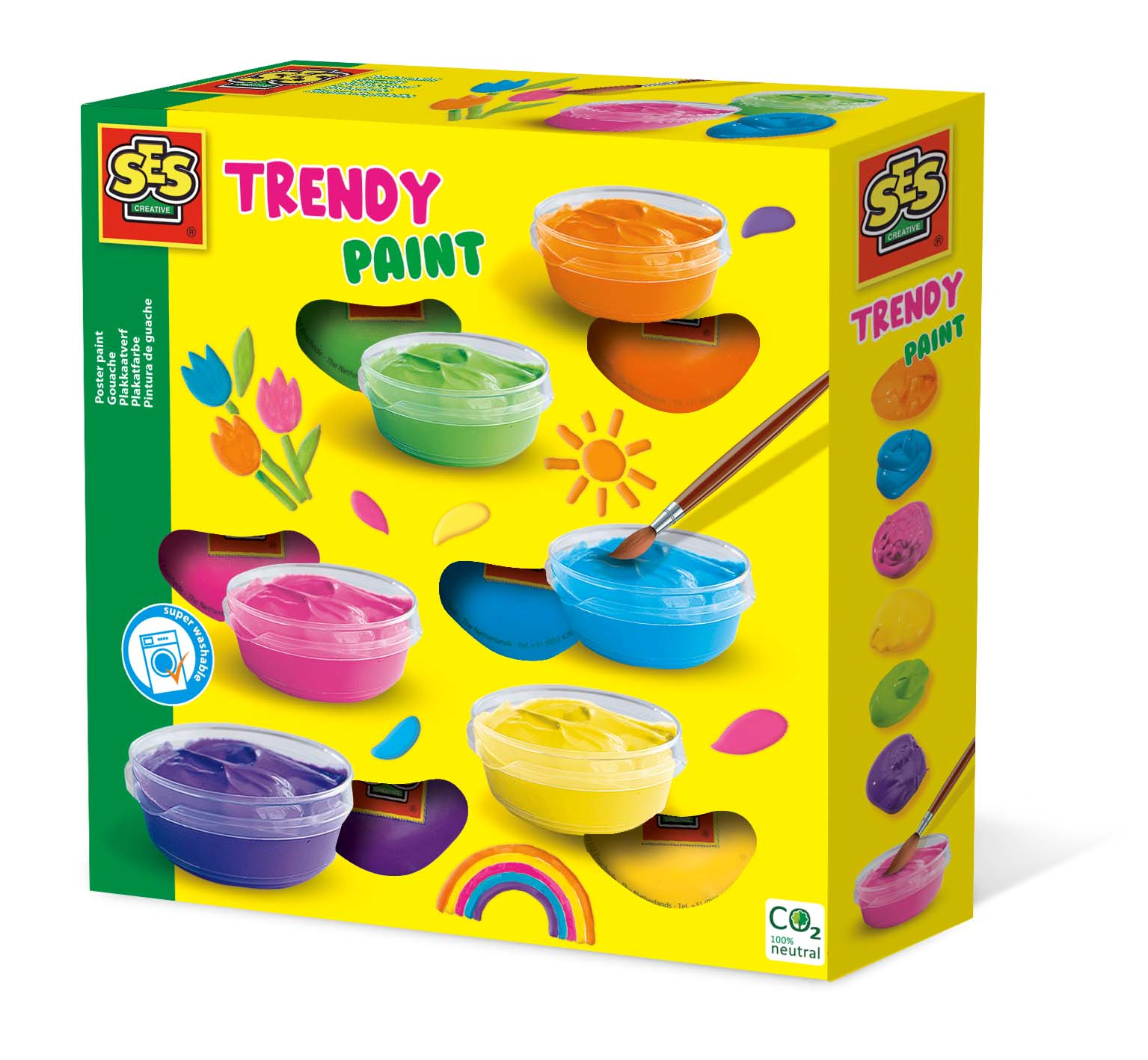 SES plakkaatverf - trendy 6 x 45ml