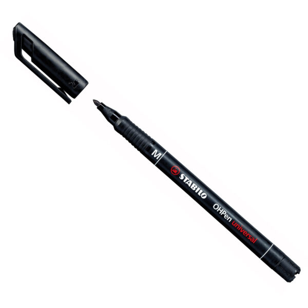 Stabilo OHPen 1mm zwart
