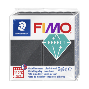 Staedtler fimo klei effect - 91 metallic staalgrijs