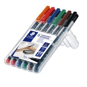 Staedtler lumocolor set F assorti 6