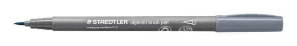 Staedtler pigment brush pen - 87 cool grey medium