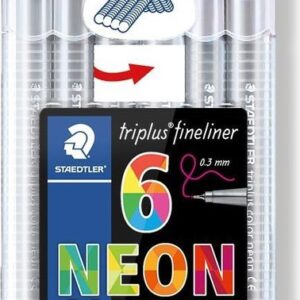 Staedtler triplus fineliner 6 neon tinten
