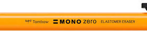 Tombow mono zero precision eraser neon oranje 2.3
