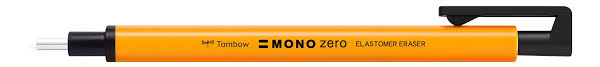 Tombow mono zero precision eraser neon oranje 2.3