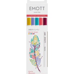 UNI Emott fineliner 0.4 - set bright boho