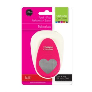 Vaessen Creative Maxi pons - hartje 3,75cm