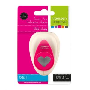 Vaessen Creative Small pons 1.5 cm hartje