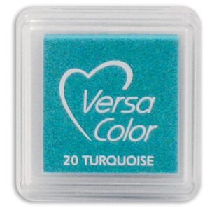 Versacolor inkpad 3x3 20 turquoise