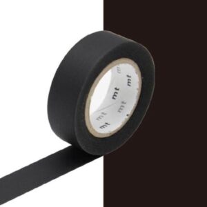 Washitape Ikigai - serie zwart/wit - matte black
