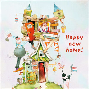 Wenskaart blic Marius van Dokkum - Happy new home - 12 x 12