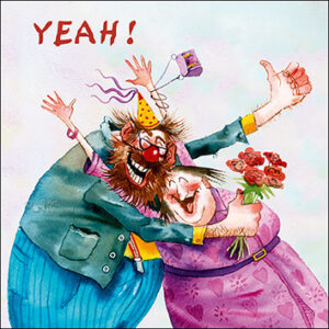 Wenskaart blic Marius van Dokkum - Yeah - 12 x 12