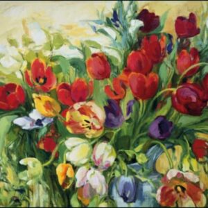 Wenskaart GC773 - Bloemen in vaas 2, Carla Rodenberg