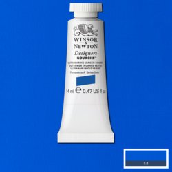 Winsor & Newton designers gouache S1 - 667 ultramarine (green shade)