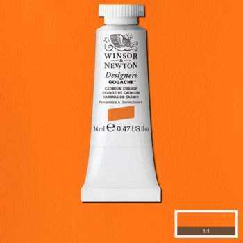 Winsor & Newton designers gouache S4 - 089 cadmium orange