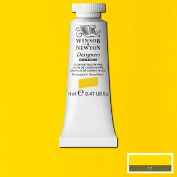 Winsor & Newton designers gouache S4 - 118 cadmium yellow pale