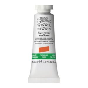 Winsor & Newton designers gouache serie 4 - 903 cadmium free scarlet