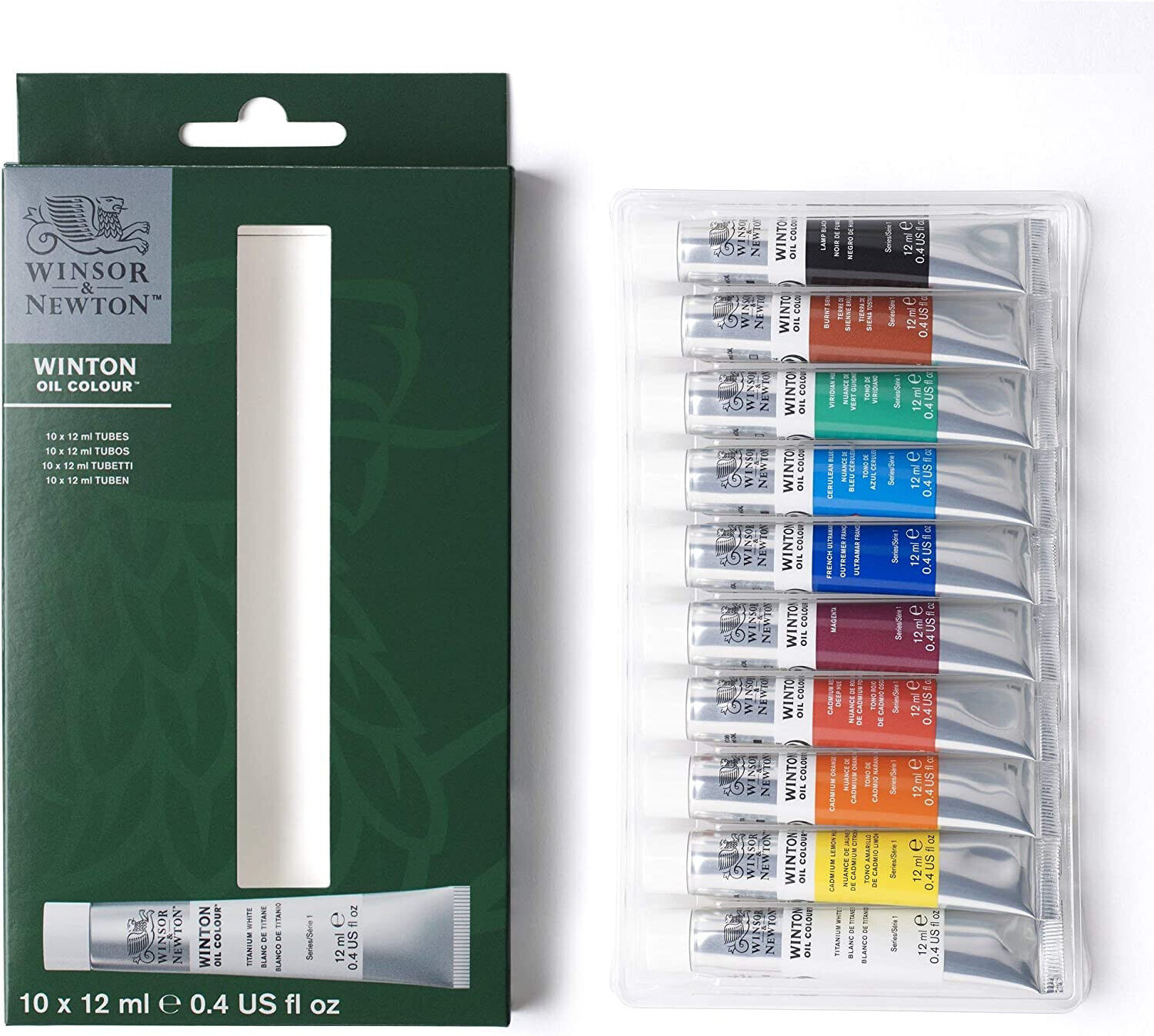 Winsor & Newton Winton olieverf – set 10 x 12ml