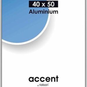 Wissellijst Nielsen Accent 40x50 - aluminium mat zilver
