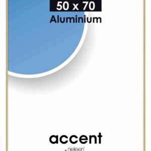 Wissellijst Nielsen Accent 50x70 - aluminium glimmend goud