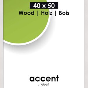 Wissellijst Nielsen Accent wood - 30x40 wit