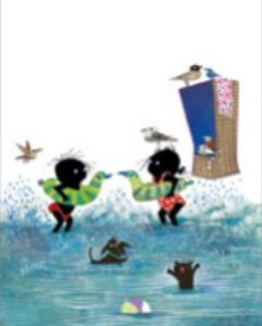 Ansichtkaart PC4247 - Jip en Janneke in het water