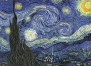 Ansichtkaart PC4310 - De sterrennacht, Vincent van Gogh