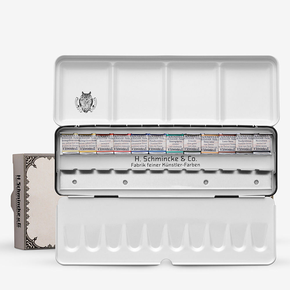 Schmincke Horadam Retro - set 12 1/2 napjes