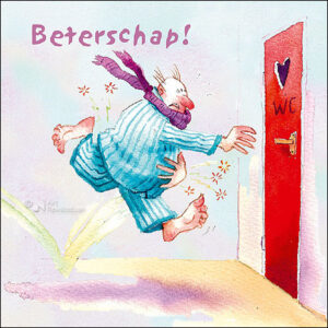 Wenskaart blic Marius van Dokkum - Beterschap - 12 x 12