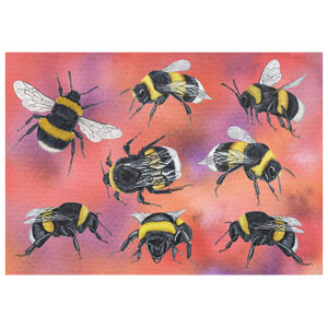 Wenskaart Jasper de Ruiter - Gewone aardhommels