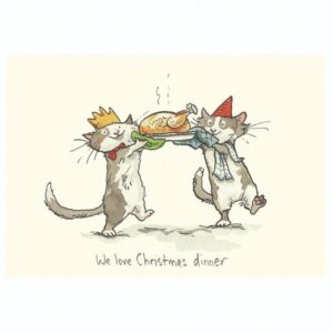 Wenskaart - We love Christmas diner, Anita Jeram