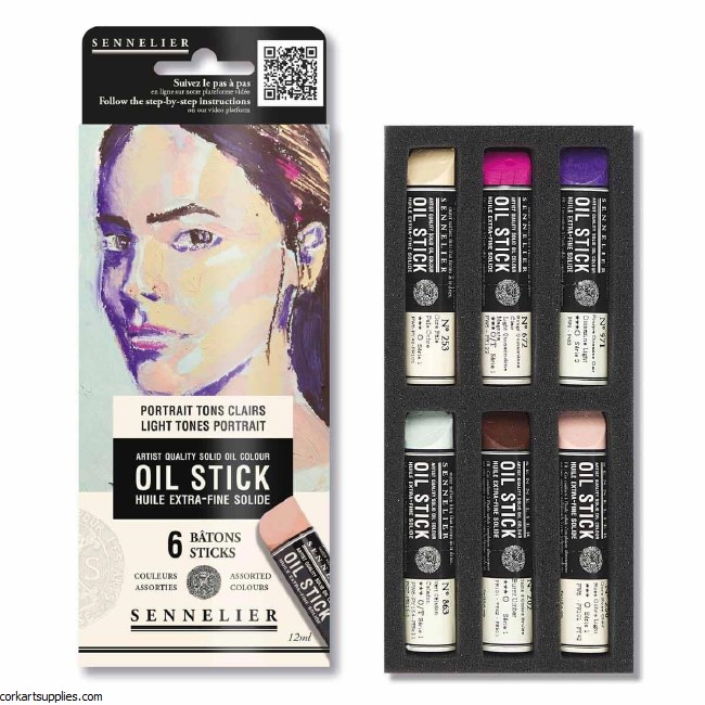 Sennelier Oil stick - set 6 Portrait