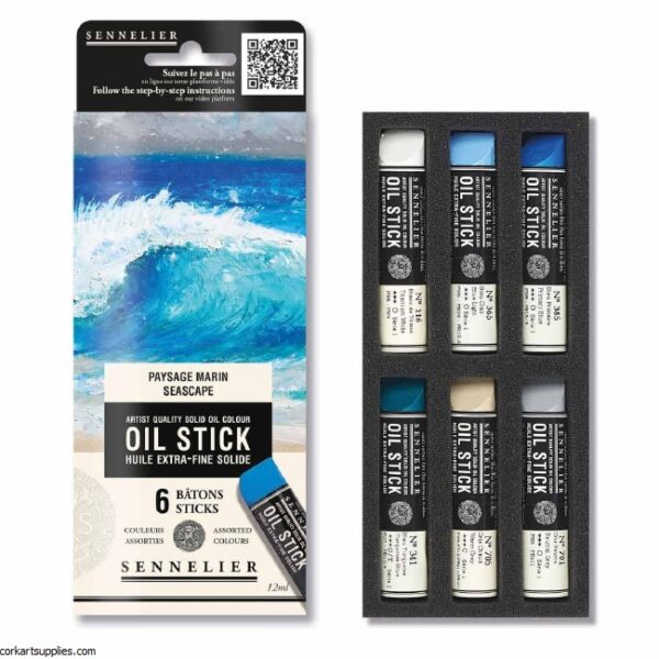 Sennelier Oil stick - set 6 Seascape