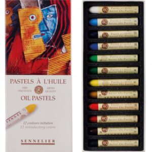 Sennelier oliepastel - set 12 Initiation