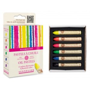 Sennelier oliepastel - set 6 Fluorescent