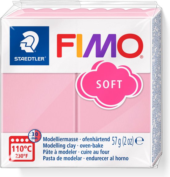 Staedtler fimo klei 57gr - T21 strawberry cream