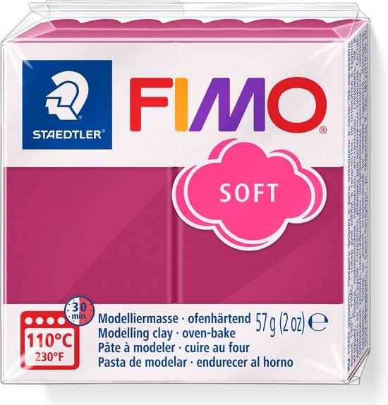 Staedtler fimo klei 57gr - T23 frozen berry